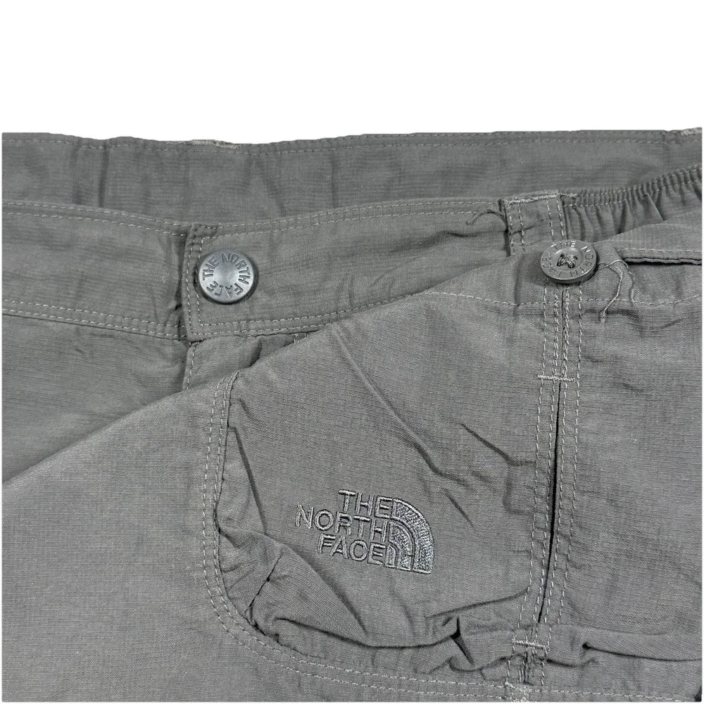 THE NORTH FACE‎ MENS GRAY RIPSTOP NYLON CARGO SHORTS  HIKING OUTDOOR CAMP 36